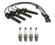 Denso Wire Set 7mm & 4 U-Groove Design Spark Plugs .044 Kit For Saturn 1.9L L4