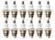 Bosch Set of 12 Super Plus Small Engine Spark Plugs Nickel