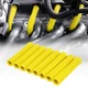 SHINEHOME 2500&deg; Spark Plug Heat Shield Sleeve for 8PCS Wire Yellow 