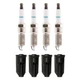 Denso 4 Iridium Plugs & NGK Ignition Coil Boots Kit for Canyon Colorado i-280 L4 Denso 4 Iridium Plugs & NGK Ignition Coil Boots Kit for Canyon Colorado i-280 L4