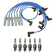 NGK 7mm Wire Set 6 Denso Iridium Spark Plug Kit For Dakota Ram 1500 3.9L V6
