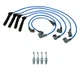 NGK 7mm Wire Set & 4 Nickel Spark Plug Kit For Saab 900 2.1 L4 B212I W/0.028 Gap