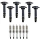 6 Ignition Coil+Iridium Spark Plug for C1522 UF502 Chrysler Dodge 2006-2010