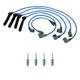 NGK 7mm Wire Set 4 Nickel Spark Plug Kit For Saab 900 85-93 9000 86-90 2.0 L4