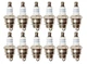 Bosch Set of 12 Super Plus Small Engine Spark Plugs Nickel