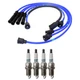 NGK Wire Set & Denso 4 Iridium Power Spark Plugs Kit for MX-6 Probe 626 2.2L L4