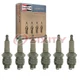 6 pc Champion Copper Plus Spark Plugs for 1955 Fargo FC3B Pickup 4.1L L6 ps