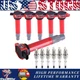 6Pack Spark Plug and Ignition Coil For Chrysler Dodge 2.7L 3.5L 4.0L C1522 UF502