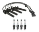 Denso Wire Set 7mm & 4 Iridium TT Spark Plugs 0.040 Kit For Saturn 1.9L L4 VIN 7