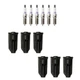 Denso 6 Double Platinum Plugs & NGK Ignition Coil Boots Kit for GMC Envoy 4.2L Denso 6 Double Platinum Plugs & NGK Ignition Coil Boots Kit for GMC Envoy 4.2L