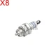 BOSCH Spark Plug x8 Petrol 0242240576