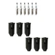 Denso 6 Iridium Spark Plugs & NGK 6 Coil Boots Kit for Ascender Envoy L6 4.2L Denso 6 Iridium Spark Plugs & NGK 6 Coil Boots Kit for Ascender Envoy L6 4.2L