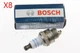 BOSCH Spark Plug x8 Petrol For SOLO STIHL 0242240506
