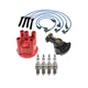Bosch Distributor Cap Rotor 4 Spark Plugs NGK Wires Kit for Saab 900 2.0L L4 D