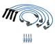 NGK 7mm Wire Set & 4 Iridium Spark Plug Kit For Saab 900 2.0 L4 FWD W/0.028 Gap