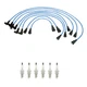 NGK Wire Set And 6 V-Power Spark Plugs Kit for Jaguar Vanden Plas XJ6 4.2L L6