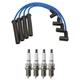 NGK Wire Set & Denso 4 Iridium Power Spark Plugs Kit for SC1 SL SL1 SW1 Base L4