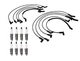 Denso Wire Set 8mm & 8 Iridium TT Spark Plug .04 Kit For Ford Mercury Lincoln V8