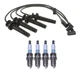 Denso Wire Set 7mm & 4 Iridium Long Life Spark Plugs .044 Kit For Saturn 1.9L L4