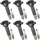 6 Pack UF502 Ignition Coil & Spark Plug For Chrysler 300 Dodge 3.5L 4.0L UF502