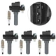 4X Ignition Coils & 4X Spark Plug OEM For Subaru WRX Impreza Forester 2.5L UF665