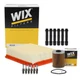 Wix Tune Up Kit Bosch 6 Spark Plugs and NGK Boots Kit for E36 325i 325is M3 L6