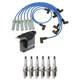 Hitachi Ignition Coils NGK 6 V-Power Spark Plugs & Wire Set Kit for Ram 1500 Van