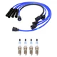 NGK 7mm Wire Set 4 Bosch Platinum Spark Plug Kit For Mazda 626 MX-6 Probe 2.2 L4