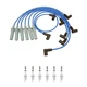 NGK Wire Set & 6 Ruthenium HX H. I. Spark Plugs Kit for Dakota Ram 1500 3.9L V6