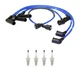 NGK 7mm Wire Set 4 Nickel Spark Plug Kit For Honda Accord 1.8 L4 W/ Gap 0.044"