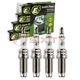 4 pc E3 Spark Plugs for 2011-2015 Subaru Forester 2.5L H4 Ignition Wire ne