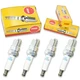 4pcs NGK 4323 Standard BR6FS Inboard Marine Spark Plug Tune Up Kit Set as