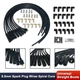 Black 8.5mm Straight Boots Spark Plug Wires Spiral Core Chevy Ford Mopar