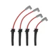MSD 32879 Super Conductor Spark Plug Wire Set, Red